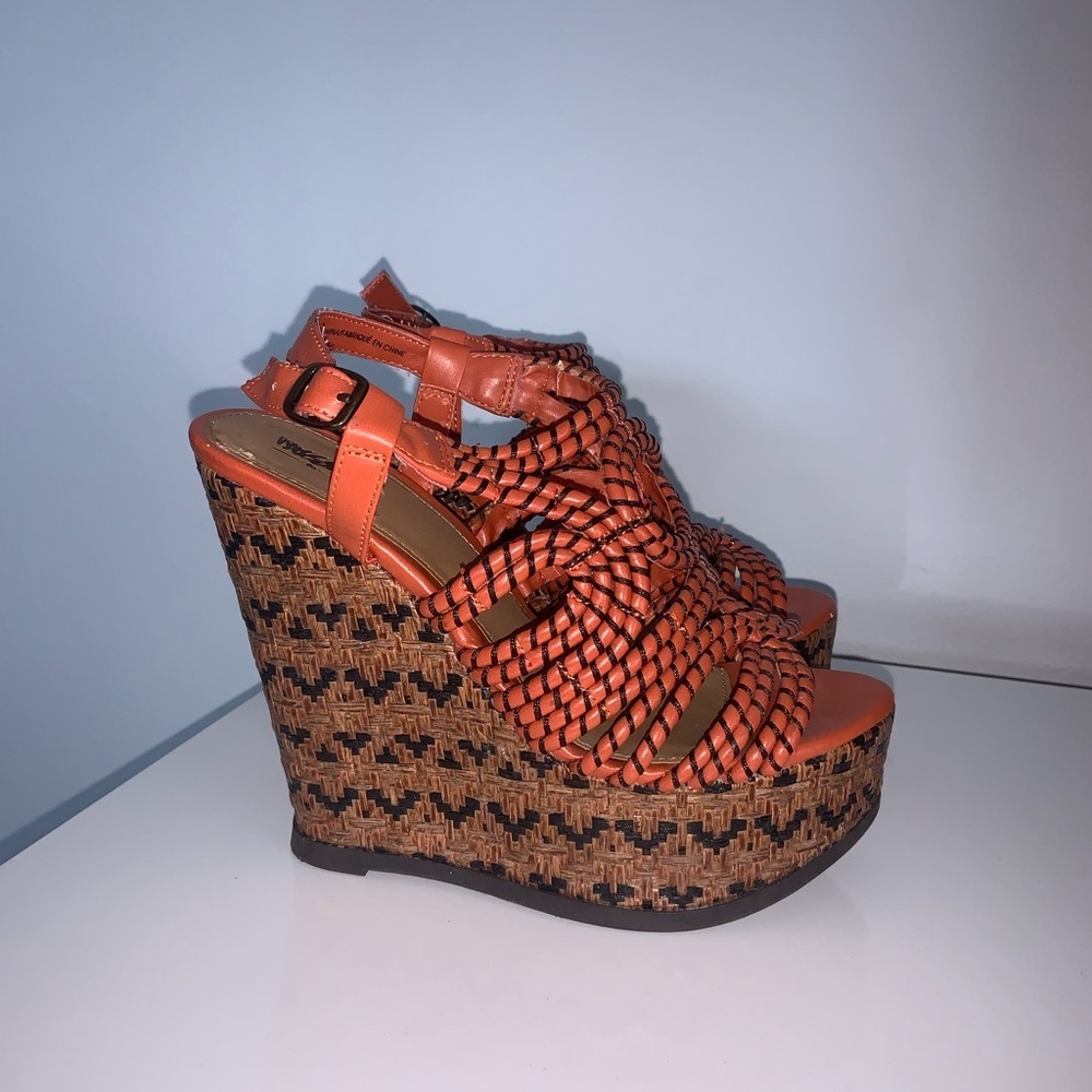 Mossimo Y2K Boho Chunky Platform Wedge - Picture 5 of 13